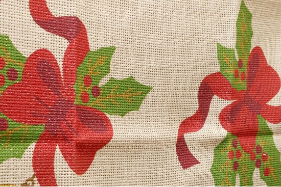 Κέντημα καρέ 90X90cm με σχέδιο Χριστουγεννιάτικο