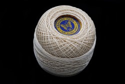 Crochet Knitting Yarn String Thread Petalouda N 30 ecru color
