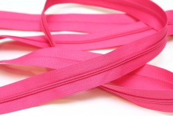 Φερμουάρ μέτρου Νο 3 σε ροζ φούξ χρώμα