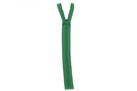 Φερμουάρ κρυφό (αόρατο) 20cm σε πράσινο χρώμα
