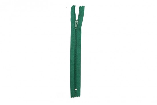 Φερμουάρ σπιράλ λεπτό 18cm σε πράσινο χρώμα