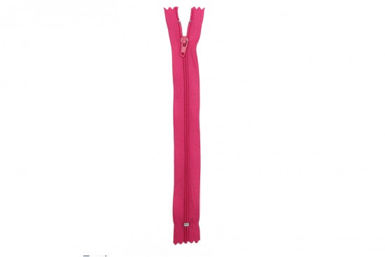 Φερμουάρ σπιράλ λεπτό 18cm σε ροζ χρώμα