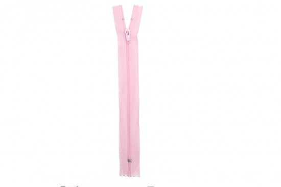 Φερμουάρ σπιράλ λεπτό 18cm σε ροζ χρώμα