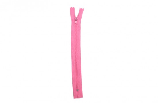 Φερμουάρ σπιράλ λεπτό 20cm σε ροζ χρώμα