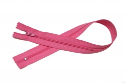 Φερμουάρ σπιράλ λεπτό 40cm σε ροζ χρώμα