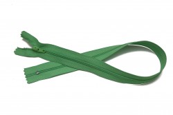 Φερμουάρ σπιράλ λεπτό 45cm σε πράσινο χρώμα