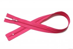 Φερμουάρ σπιράλ λεπτό 45cm σε ροζ χρώμα