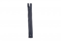 Zipper simple 18cm dark grey
