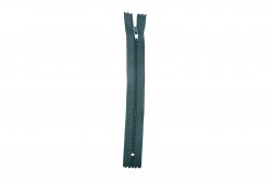 Zipper simple 18cm green