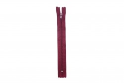 Zipper simple 18cm crimson
