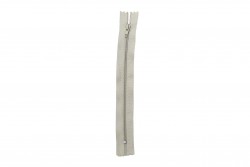 Zipper simple 18cm grey