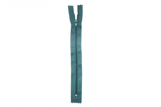 Φερμουάρ σπιράλ λεπτό 20cm σε πράσινο χρώμα