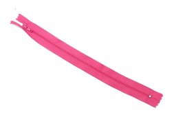 Φερμουάρ σπιράλ λεπτό 25cm σε ροζ χρώμα