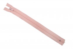 Φερμουάρ σπιράλ λεπτό 25cm σε ροζ χρώμα