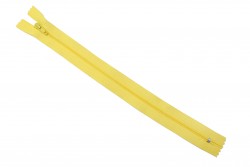 Φερμουάρ σπιράλ λεπτό 25cm σε κίτρινο χρώμα
