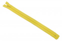 Φερμουάρ σπιράλ λεπτό 30cm σε κίτρινο χρώμα