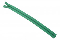 Φερμουάρ σπιράλ λεπτό 30cm σε πράσινο χρώμα