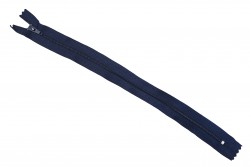 Φερμουάρ σπιράλ λεπτό 30cm σε σκούρο μπλε χρώμα