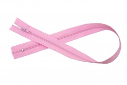 Φερμουάρ σπιράλ λεπτό 45cm σε ροζ χρώμα