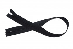 Zipper simple 45cm black