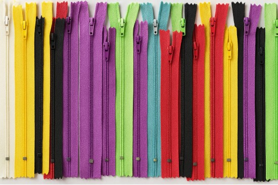 100 Φερμουάρ απλό λεπτό 18-20cm σε διάφορα χρώματα