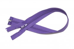 Φερμουάρ διαχωριζόμενο - σπιράλ 45cm σε μοβ χρώμα