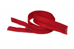 Φερμουάρ διαχωριζόμενο - σπιράλ 75cm σε κόκκινο χρώμα