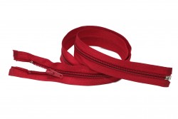 Φερμουάρ διαχωριζόμενο - σπιράλ 80cm σε κόκκινο χρώμα