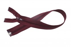 Φερμουάρ διαχωριζόμενο - σπιράλ 45cm σε βυσσινί χρώμα