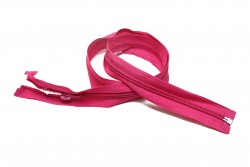 Φερμουάρ διαχωριζόμενο - σπιράλ 75cm σε ροζ χρώμα