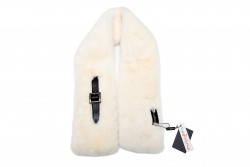 Ecological fur in white color 11X85cm Modissimo 
