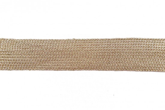 Κορδέλα μεταλλική πλεκτή σε χρυσό χρώμα 25mm