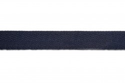 Κορδέλα φακαρόλα βαμβακερή σε σκούρο μπλε χρώμα 10mm