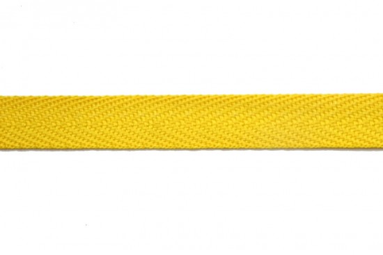Κορδέλα φακαρόλα βαμβακερή σε κίτρινο χρώμα 10mm