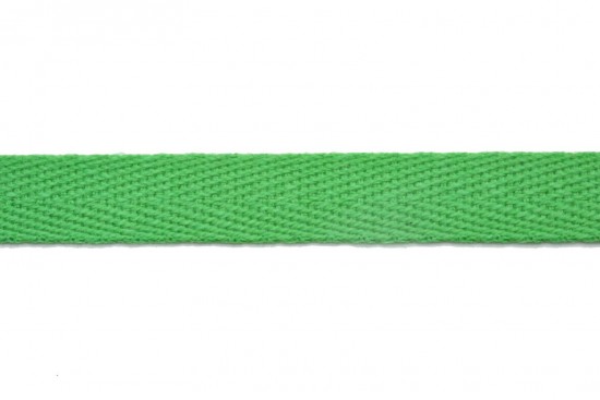 Κορδέλα φακαρόλα βαμβακερή σε πράσινο χρώμα 10mm