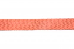 Κορδέλα φακαρόλα βαμβακερή σε πορτοκαλί ροδακινί χρώμα 10mm