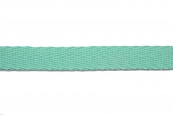Κορδέλα φακαρόλα βαμβακερή σε πράσινο τιρκουάζ χρώμα 10mm