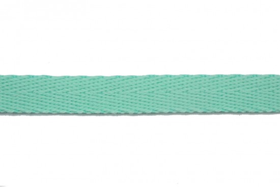 Κορδέλα φακαρόλα βαμβακερή σε πράσινο τιρκουάζ χρώμα 10mm