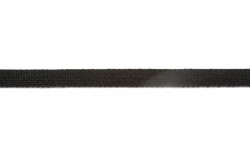 Κορδέλα φακαρόλα βαμβακερή σε μαύρο χρώμα 5mm