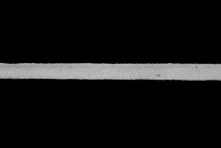Κορδέλα φακαρόλα βαμβακερή σε λευκό μπεζ χρώμα 5mm