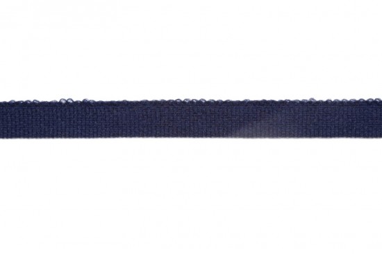 Κορδέλα φακαρόλα βαμβακερή σε σκούρο μπλε χρώμα 5mm