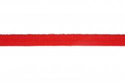 Κορδέλα φακαρόλα βαμβακερή σε κόκκινο χρώμα 5mm