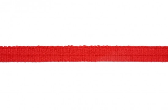 Κορδέλα φακαρόλα βαμβακερή σε κόκκινο χρώμα 5mm