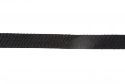 Κορδέλα φακαρόλα βαμβακερή σε μαύρο χρώμα 8mm
