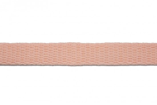 Κορδέλα φακαρόλα βαμβακερή σε ροζ ροδακινί χρώμα 10mm 
