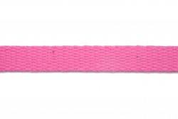 Κορδέλα φακαρόλα βαμβακερή σε έντονο ροζ χρώμα 10mm