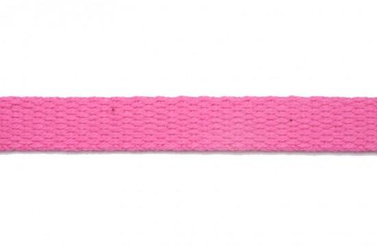 Κορδέλα φακαρόλα βαμβακερή σε έντονο ροζ χρώμα 10mm