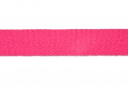 Κορδέλα φακαρόλα βαμβακερή σε ροζ φουξ χρώμα 15mm
