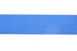 Κορδέλα φακαρόλα βαμβακερή σε μπλε χρώμα 15mm