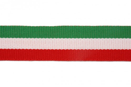 Κορδέλα φακαρόλα βαμβακερή σε κόκκινο λευκό πράσινο χρώμα 20mm